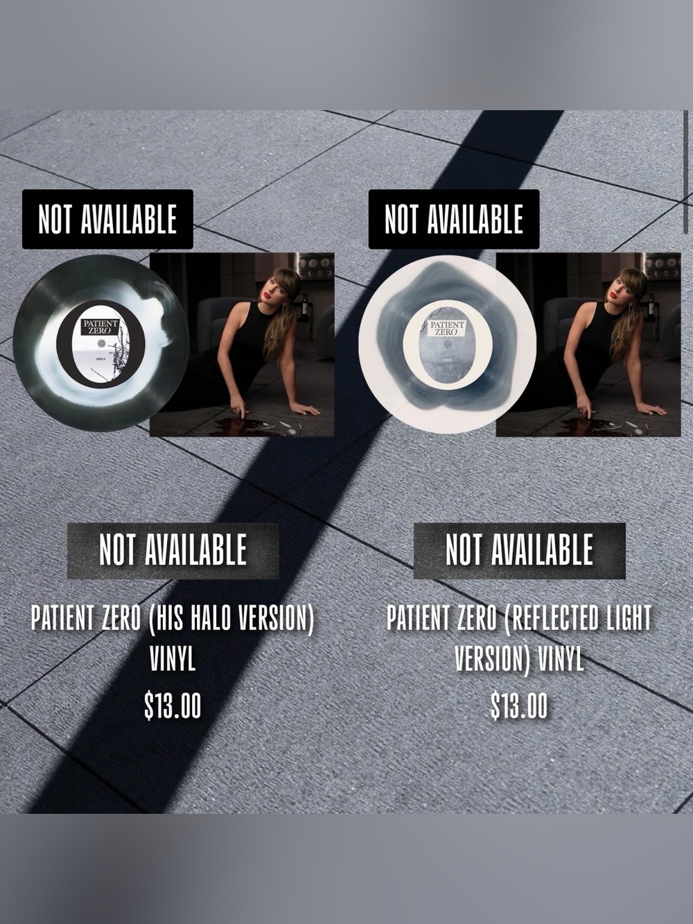 Taylor Swift Patient Zero Collector’s Edition Vinyl - His Halo + Reflected Light
